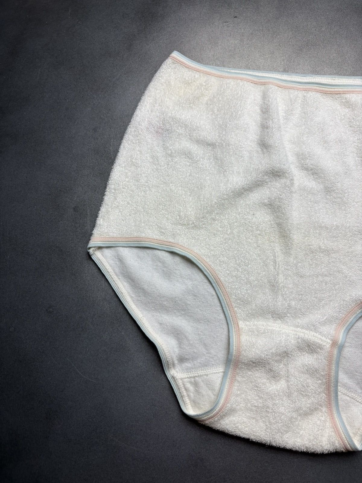 Marks & Spencer × Vintage Lot of 3 1970s Vintage Underwear Mesh Lace Terry Cloth UK L Size ONE SIZE - 4 Thumbnail