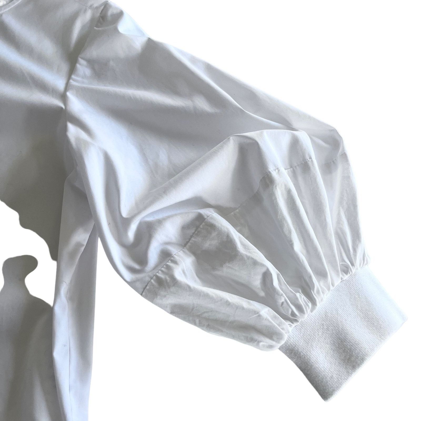 Jason Wu Jason Wu White Poplin Blouse Lace Trim Reworked XS Size XS / US 0-2 / IT 36-38 - 8 Thumbnail