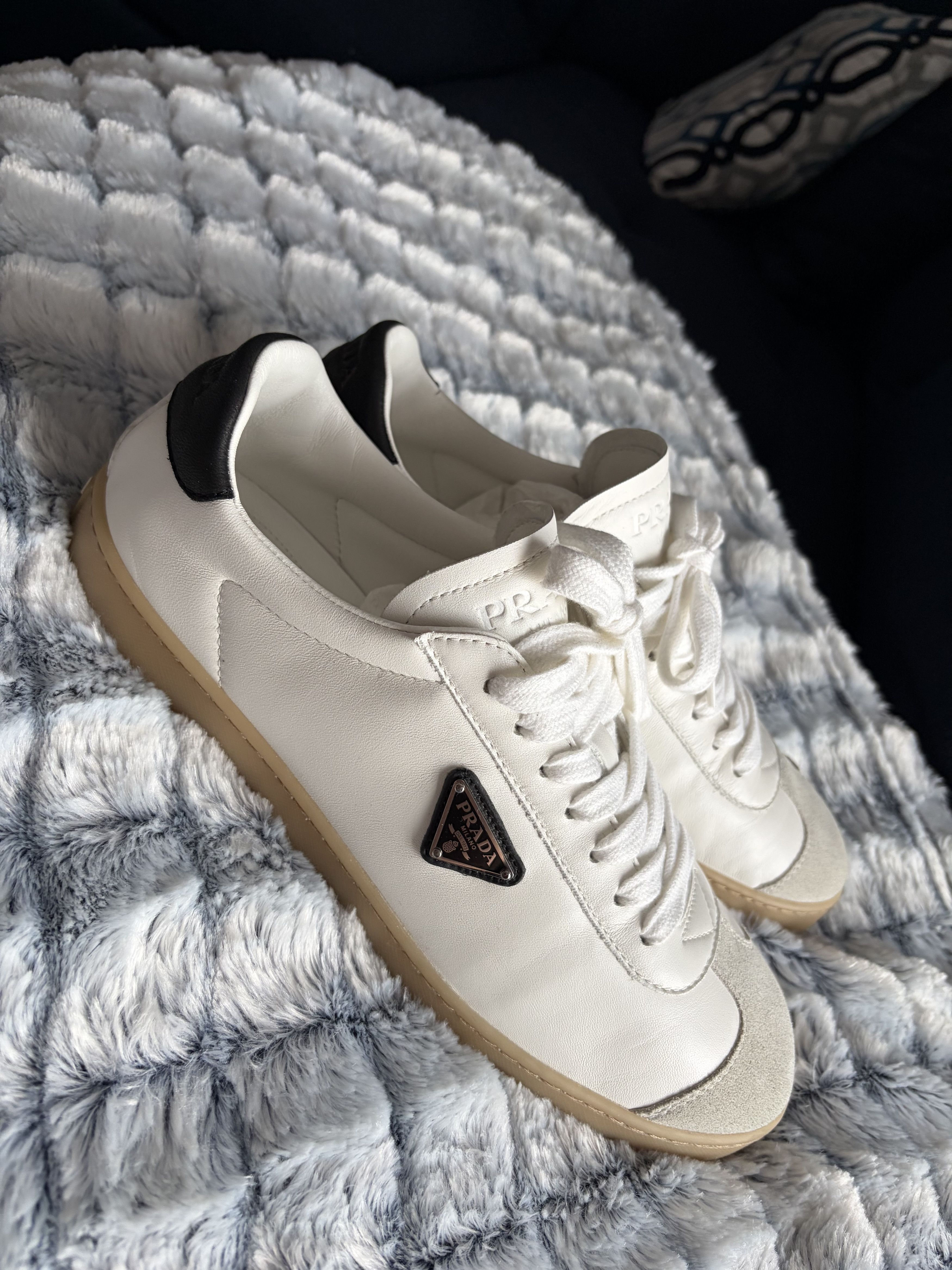 Prada Nappa Leather Sneakers Size US 9 / EU 42 - 2 Thumbnail