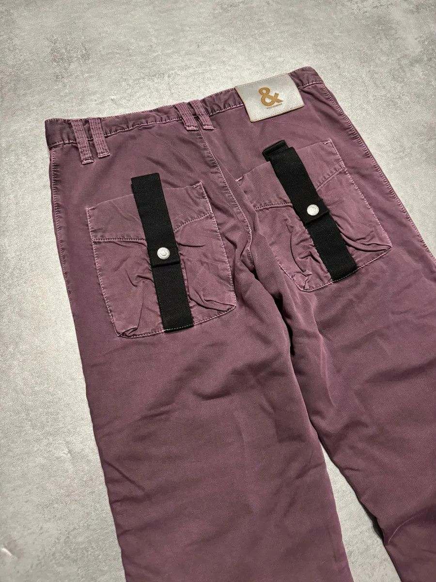 Dolce & Gabbana AW2003 Dolce & Gabbana Purple Bondage Relaxed Spectrum Pants Size US 33 - 6 Thumbnail