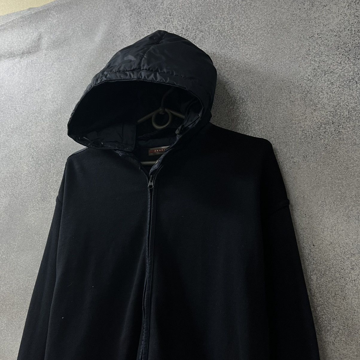 Prada Vintage Prada Hoodie Red Tab Basic Designer black Luxury Size US L / EU 52-54 / 3 - 2 Thumbnail