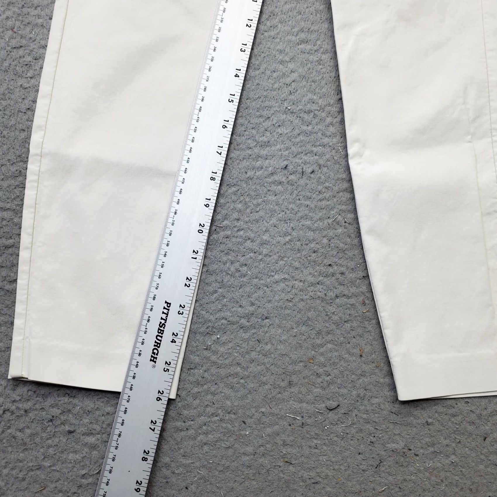 Rag & Bone Rag & Bone Womens 6 White Stretch Straight Leg Ankle Pants Flat Front Back Zip Shirt? Size 28" / US 6 / IT 42 - 4 Thumbnail