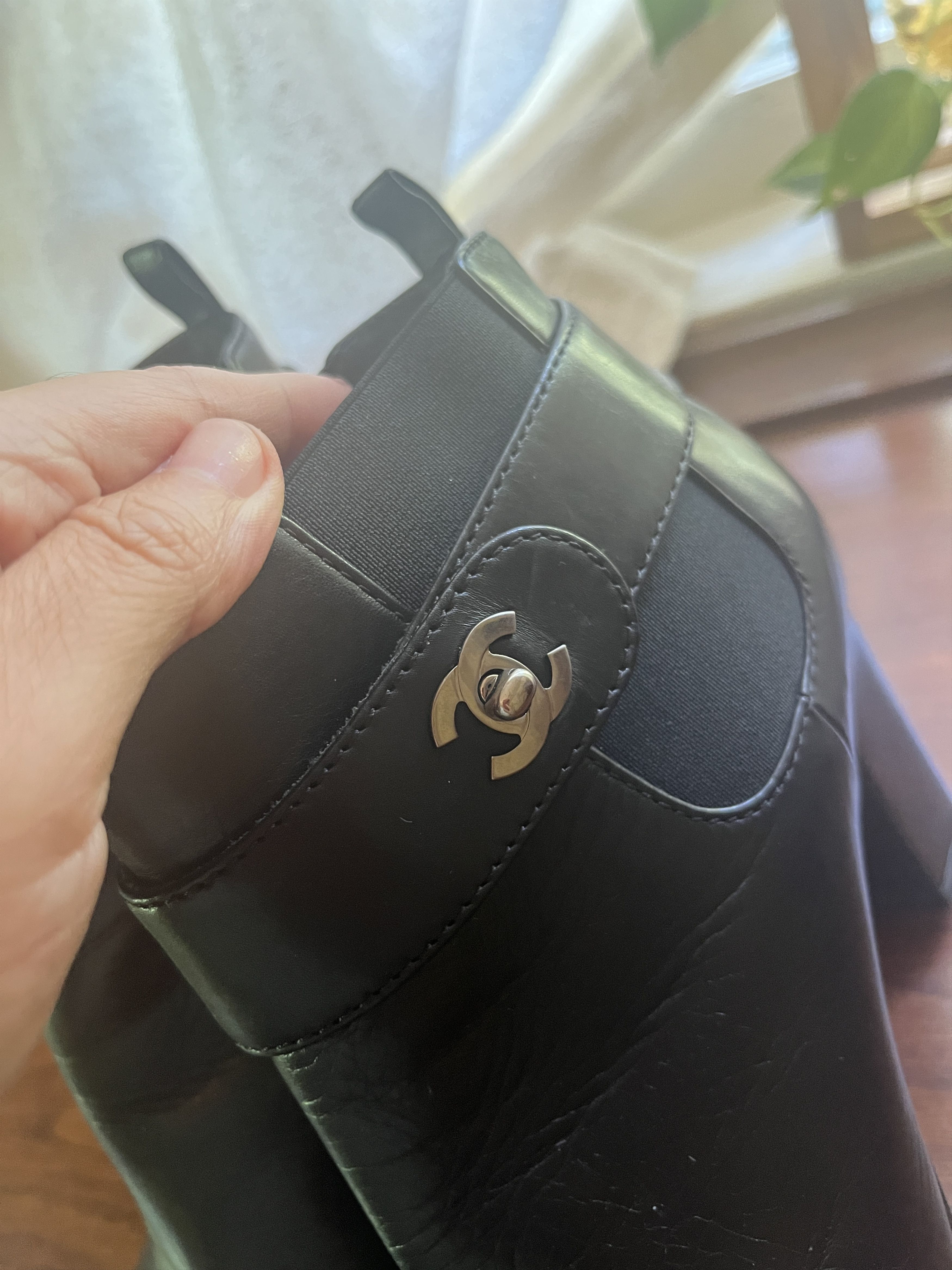 Chanel Chanel black leather boots size 39 US7 Size US 7 / IT 37 - 5 Thumbnail