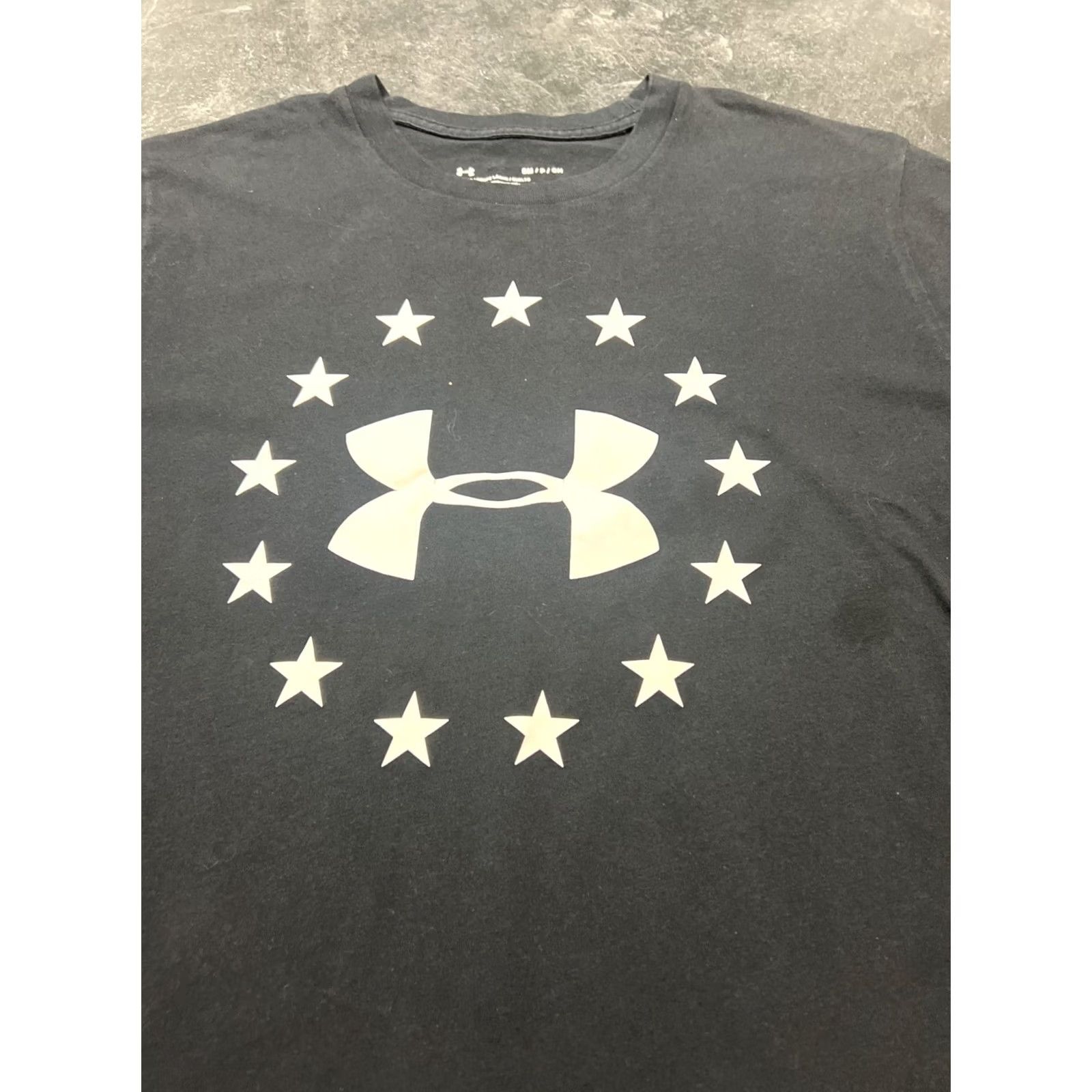Under Armour VINTAGE Under Armour The Tech Tee T-Shirt Mens Small Crew Neck Short Sleeve Logo American Flag Size US S / EU 44-46 / 1 - 3 Thumbnail