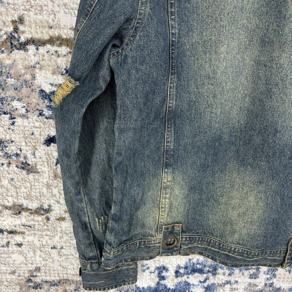 Other IN THE ATTIC DISTRESSED STUDED PUNK STYLE DENIM JACKET Size M / US 6-8 / IT 42-44 - 13 Thumbnail