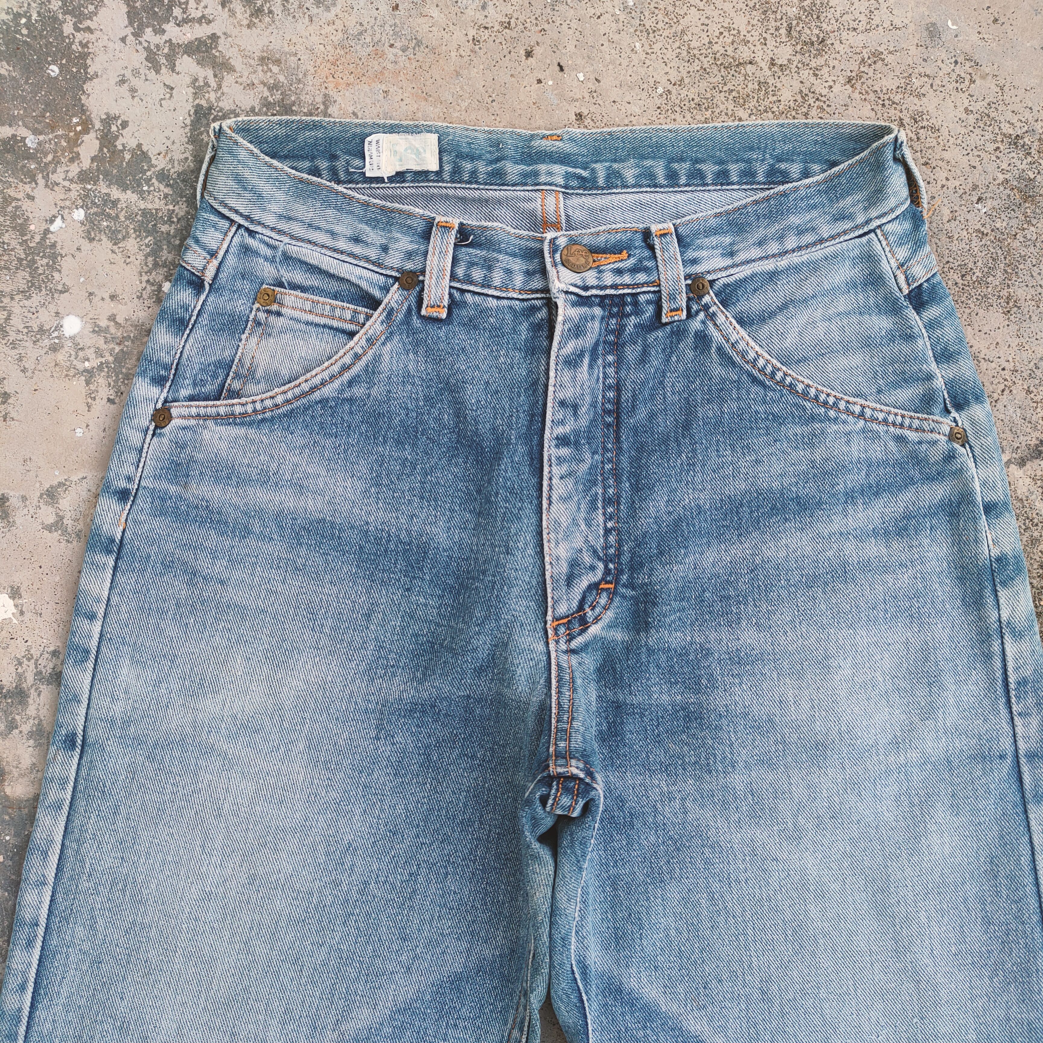 Lee VINTAGE LEE FADED DISTRESSED JEANS DENIM PANTS Size US 28 / EU 44 - 2 Thumbnail