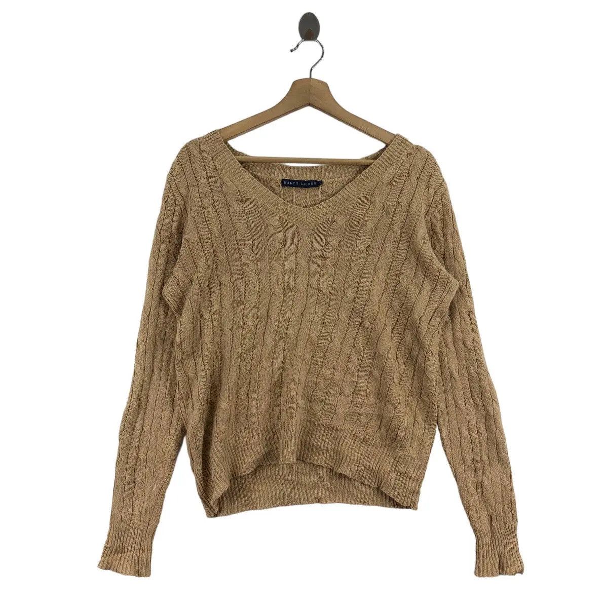Polo Ralph Lauren POLO RALPH LAUREN Pleated Pattern Knitwear Sweater Shirt Size L / US 10 / IT 46 - 1 Thumbnail