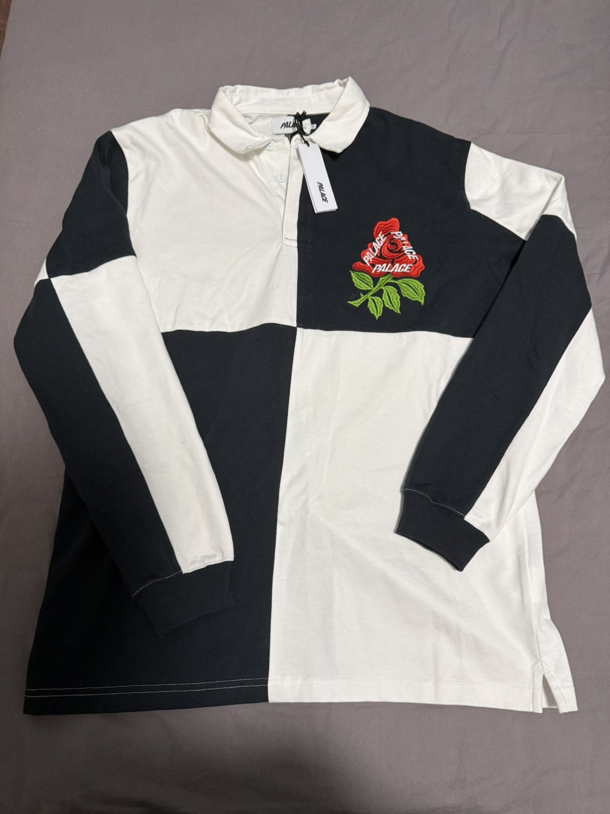 Palace Palace Rugger bugger Rugby White navy Size US XL / EU 56 / 4 - 1 Thumbnail