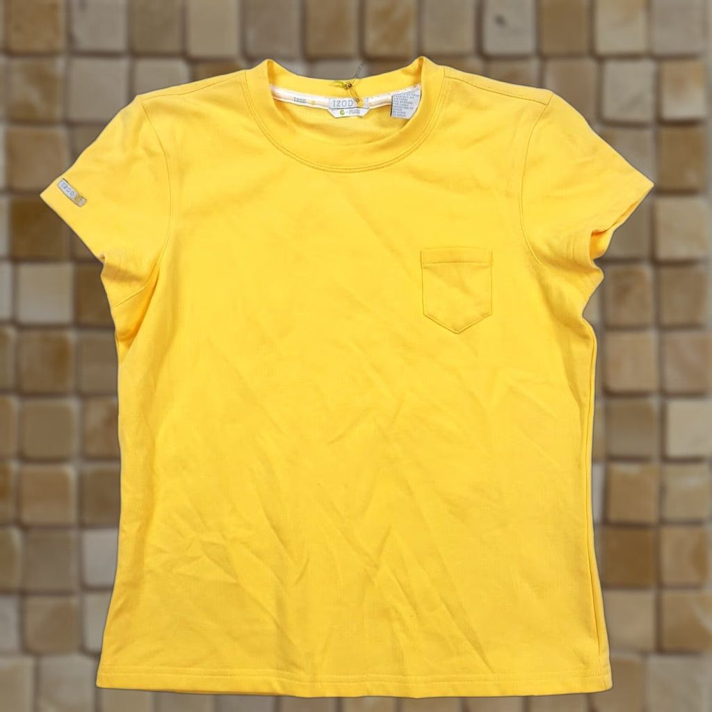 Izod VINTAGE IZOD G-Flex Yellow Short Sleeve Women's Size Small T Shirt Top Golf Size S / US 4 / IT 40 - 1 Thumbnail