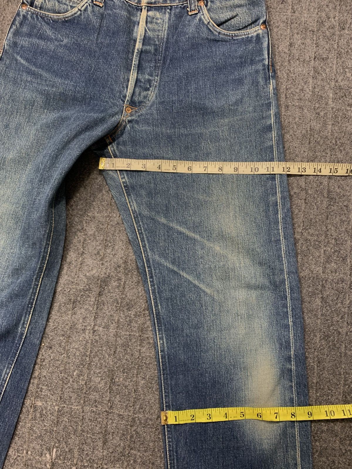 Japanese Brand Labor ET Buttonfly Indigo Selvedge Denim Jeans Straight Cut Size US 32 / EU 48 - 10 Thumbnail