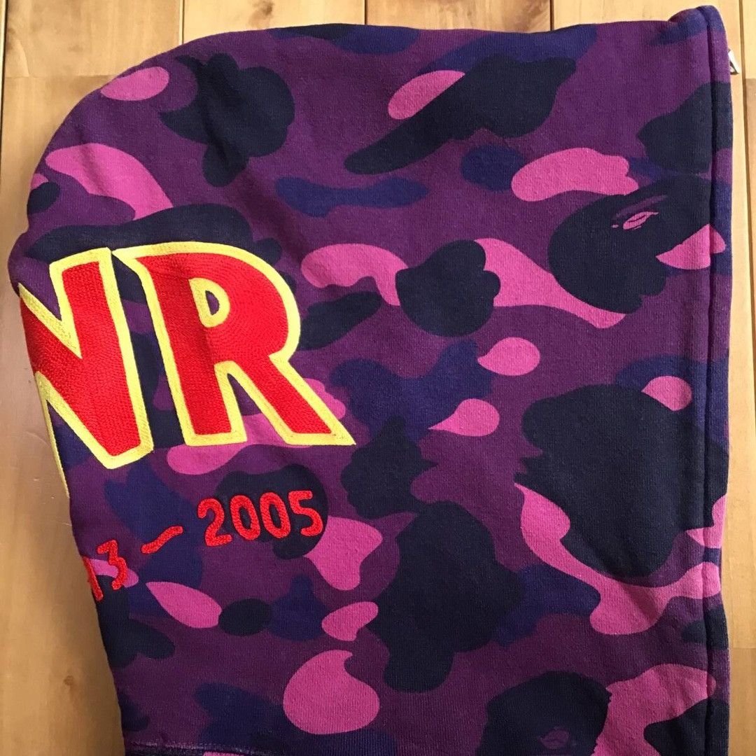 Bape BAPE Shoulder Shark Full Zip Hoodie Purple Camo APE Size US XL / EU 56 / 4 - 5 Thumbnail