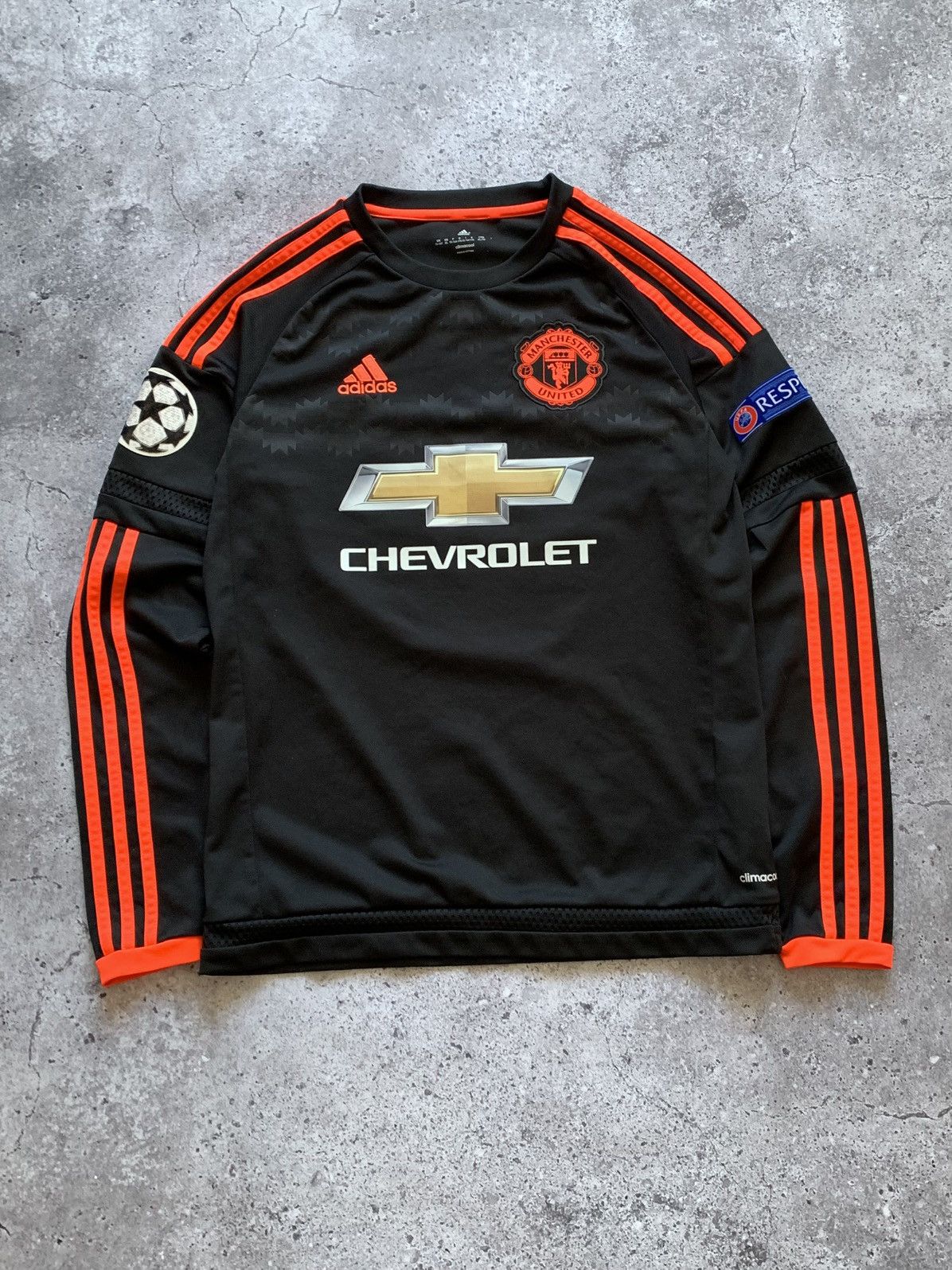Adidas 🔥ADIDAS MANCHESTER UNITED 2015/2016 UCL THIRD SOCCER JERSEY Size US S / EU 44-46 / 1 - 1 Thumbnail