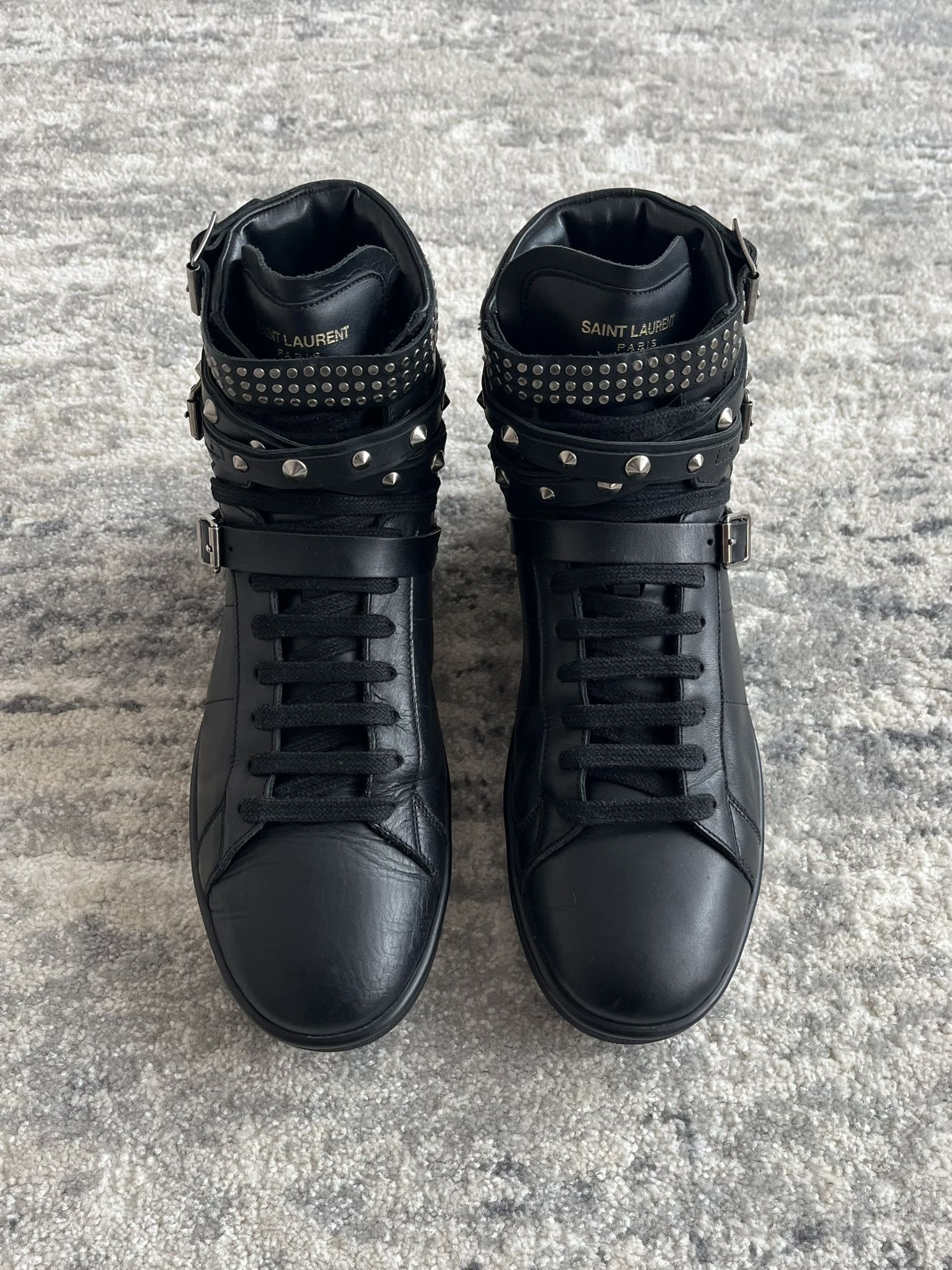 Hedi Slimane × Saint Laurent Paris saint laurent sl/16h studded high tops by hedi slimane Size US 9 / EU 42 - 3 Thumbnail