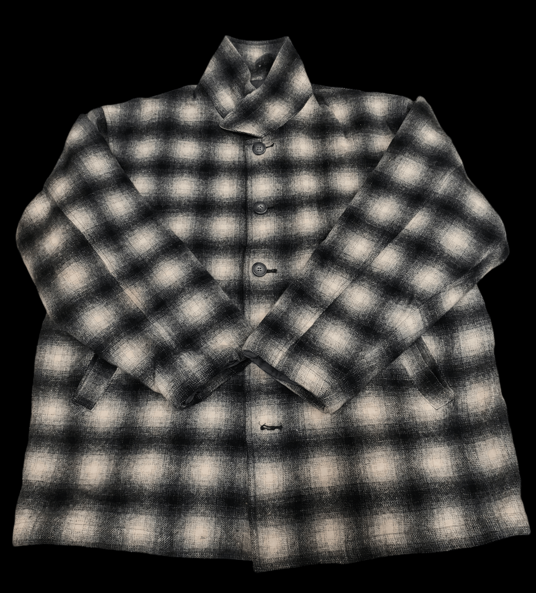 💥Plaid Wage Scale Wage Earner Wool Flannel 💥