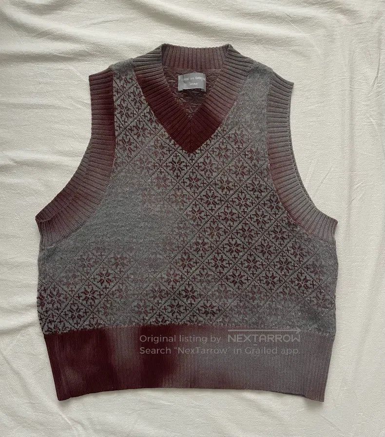 Comme des Garcons Comme Des Garcons Silver Label Faded Knit Vest Size M / US 6-8 / IT 42-44 - 1 Thumbnail