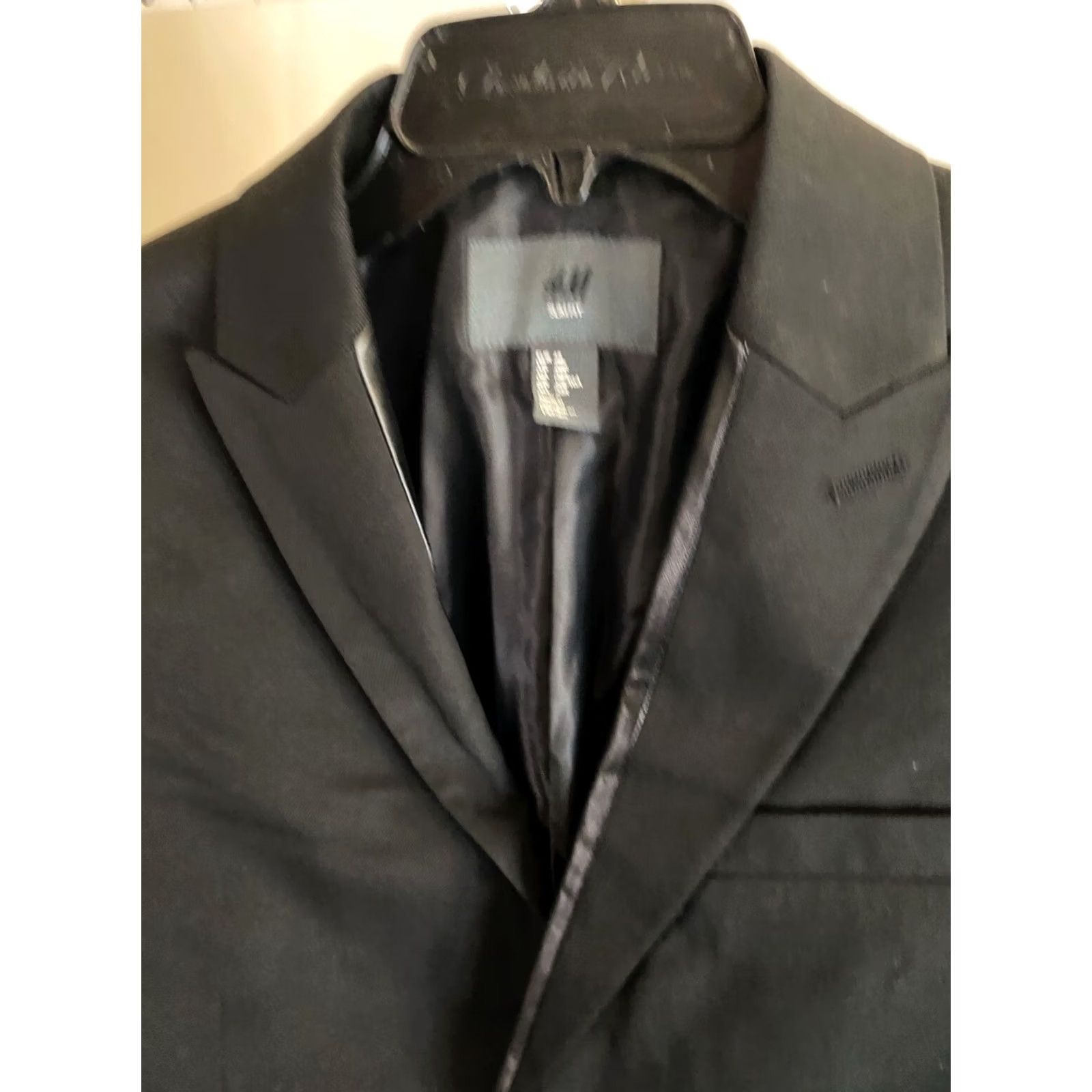 H&M H & M Jacket Blazer 38R Slim Mens Poly Blend Tuxedo Coat Jacket Coat Sharp 90s Size 38R - 6 Thumbnail