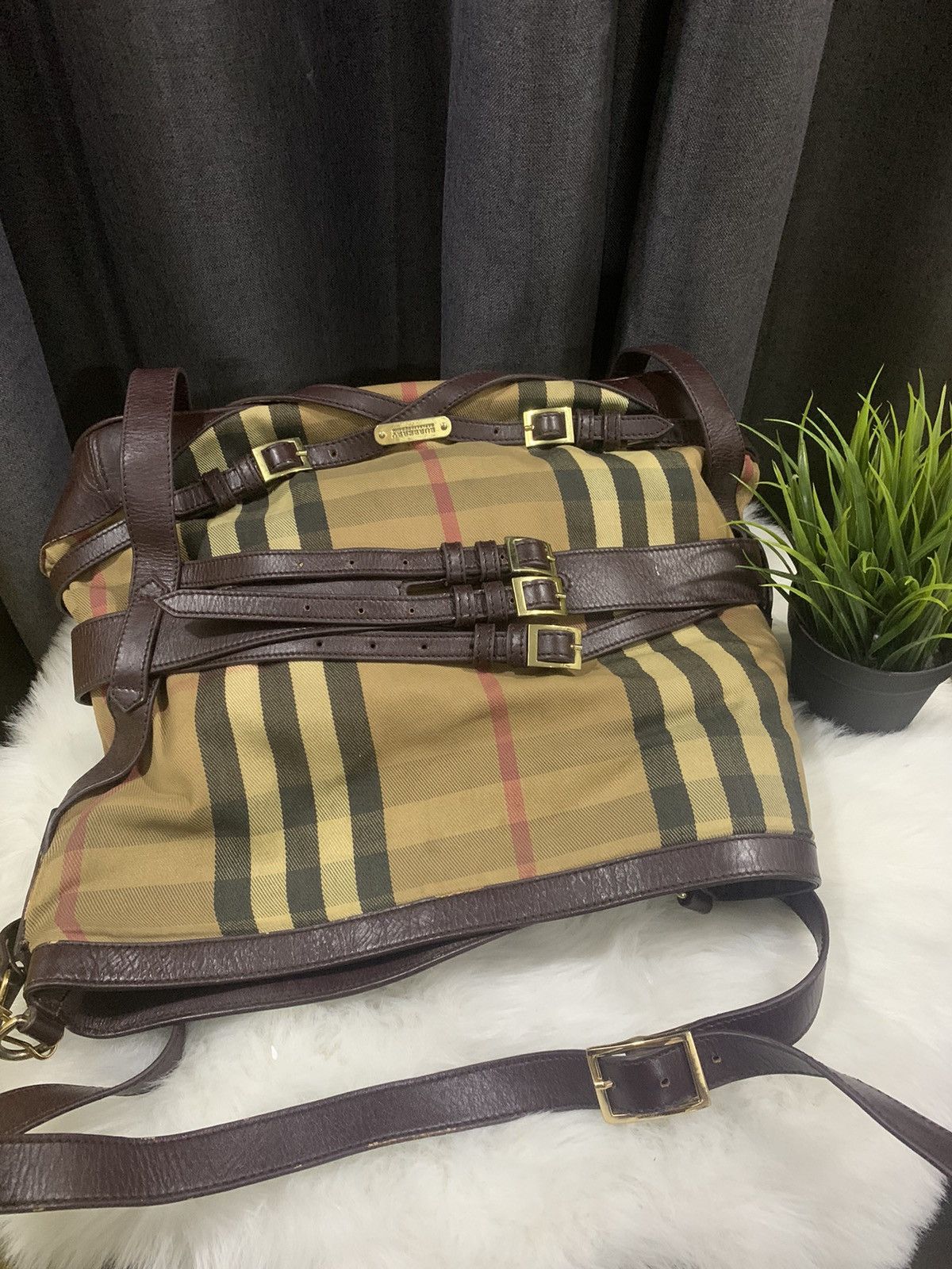 Burberry × Vintage INTAGE!! Messenger Bag BURBERRY Novacheck Size ONE SIZE - 6 Thumbnail