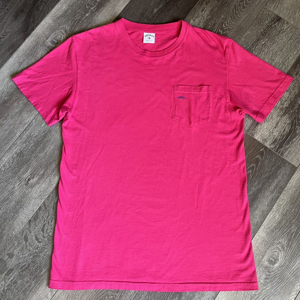 Noah Noah NYC New York City Hot Pink Small Logo Pocket Tee Shirt Size US M / EU 48-50 / 2 - 2 Thumbnail