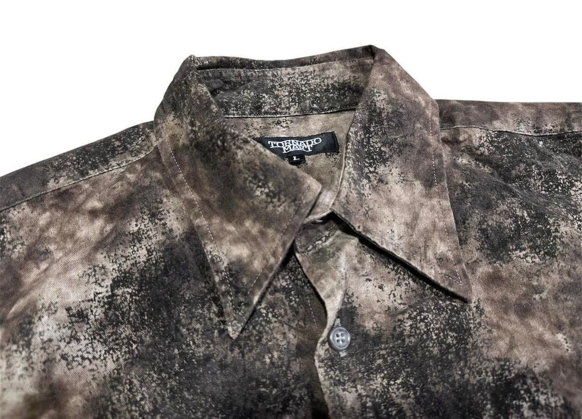 If Six Was Nine × Japanese Brand × Tornado Mart 🔥Y2K Archived Tornado Mart Shirt Tie Dye Acid Punk Size US L / EU 52-54 / 3 - 4 Thumbnail