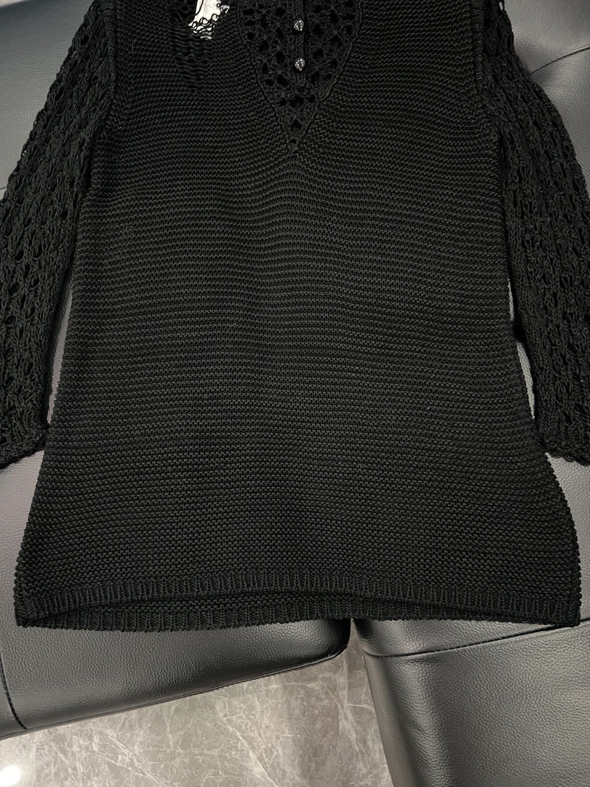 Chanel Chanel runway style, four-pocket openwork knit dress Size S / US 4 / IT 40 - 7 Thumbnail