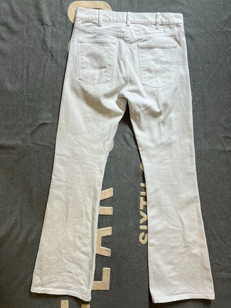 Celine CELINE Pure white micro-pull jeans Size 29" - 4 Thumbnail