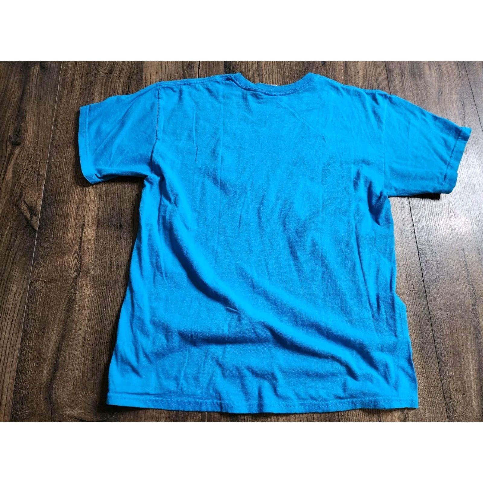 Gildan Women T Shirt Distressed Great Smoky Mountains Butterflies Embroidered Travel L Blue Size L / US 10 / IT 46 - 2 Thumbnail