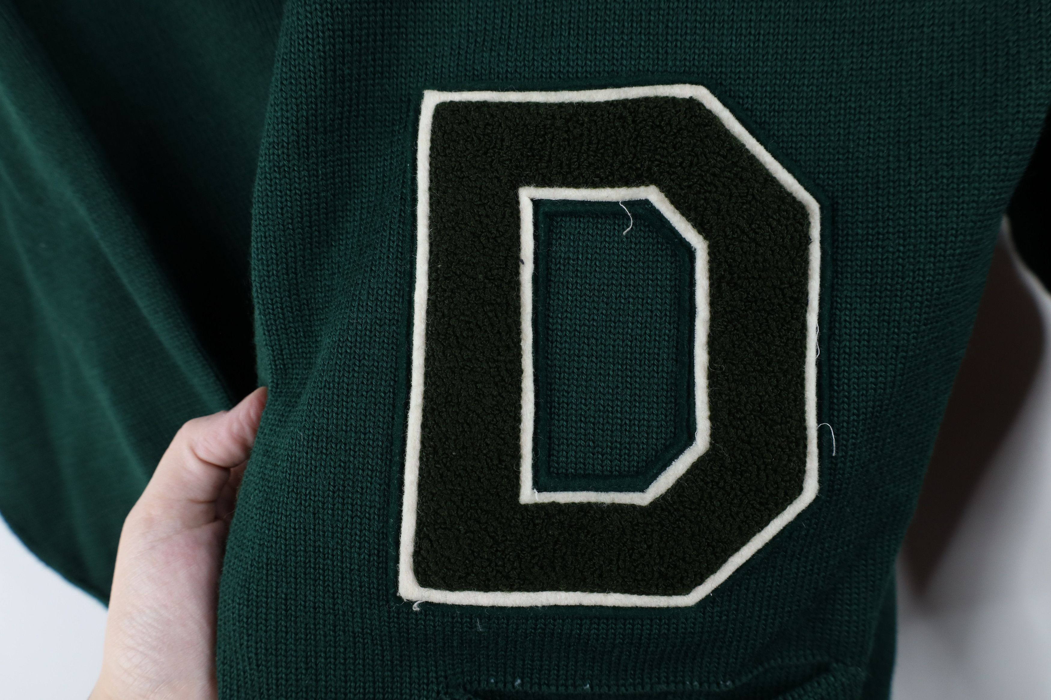 Vintage Vintage 90s Streetwear Varsity Letterman Cardigan Sweater Size US L / EU 52-54 / 3 - 4 Thumbnail