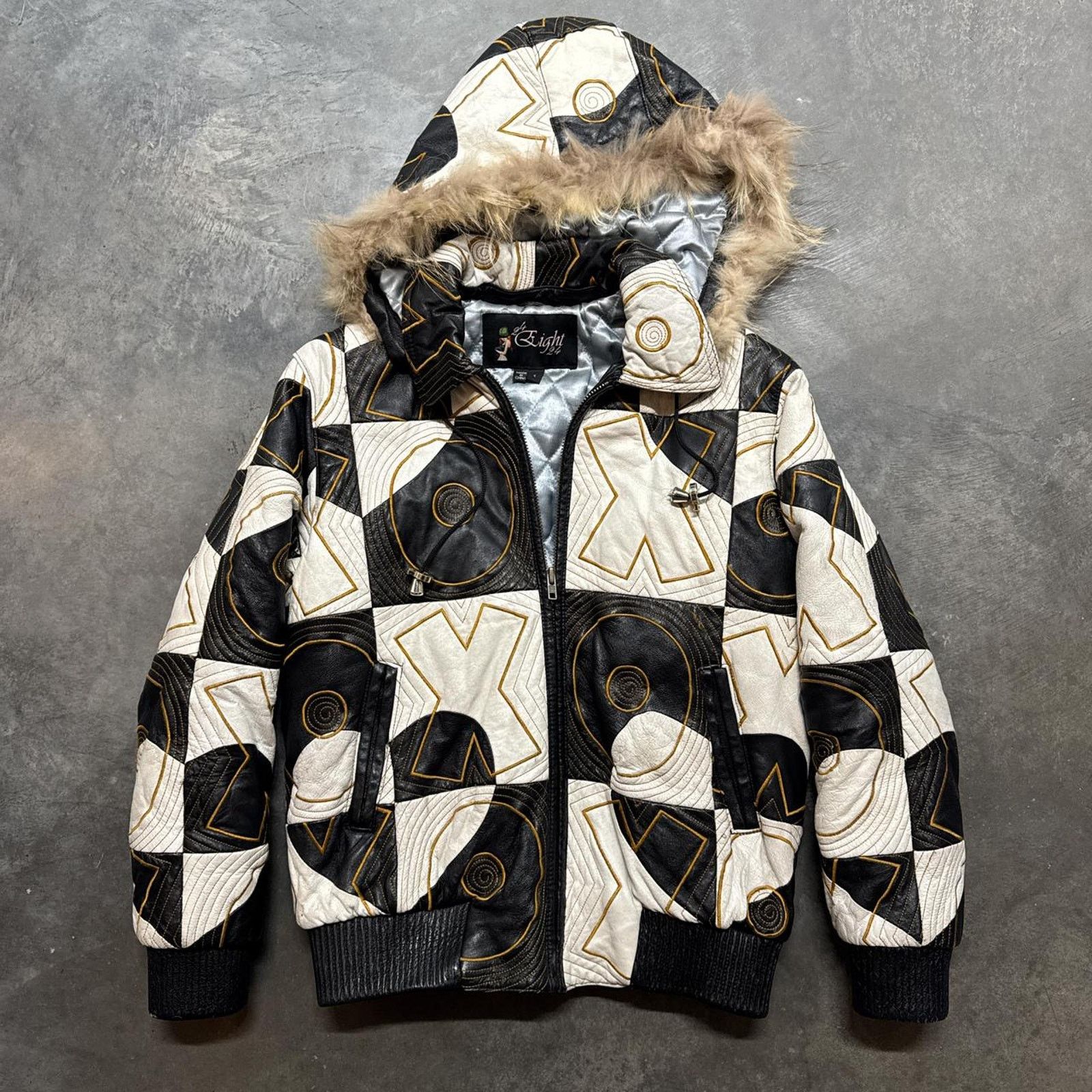Pelle Pelle × Vintage Vintage Y2K Super Cute XOXO Pelle Pelle Style Leather Jacket Size M / US 6-8 / IT 42-44 - 1 Thumbnail