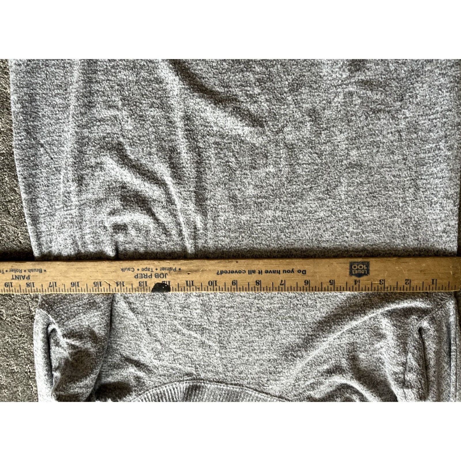 Gap GAP Women's Pullover Solid Turtleneck Sweater Small Gray Cotton Blend Size S / US 4 / IT 40 - 4 Thumbnail