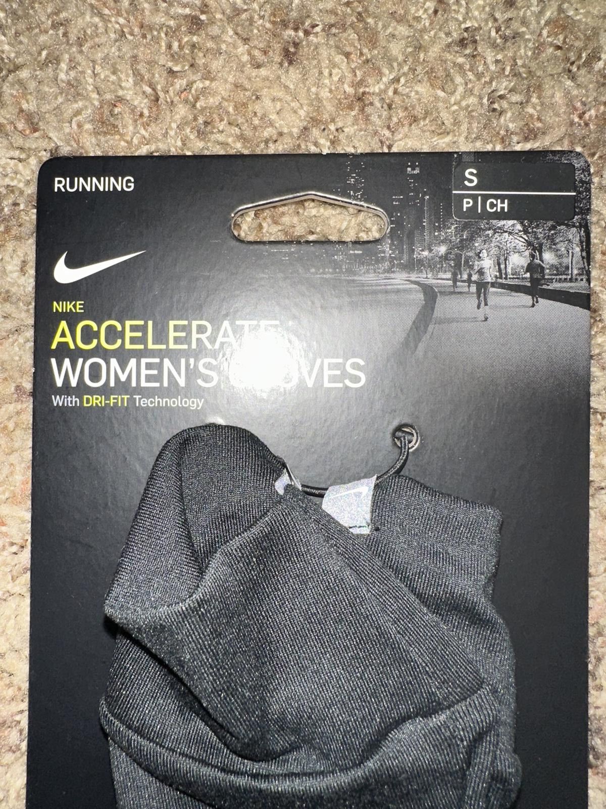 Nike Nike Accelerate Womens Running Gloves Size ONE SIZE - 10 Thumbnail