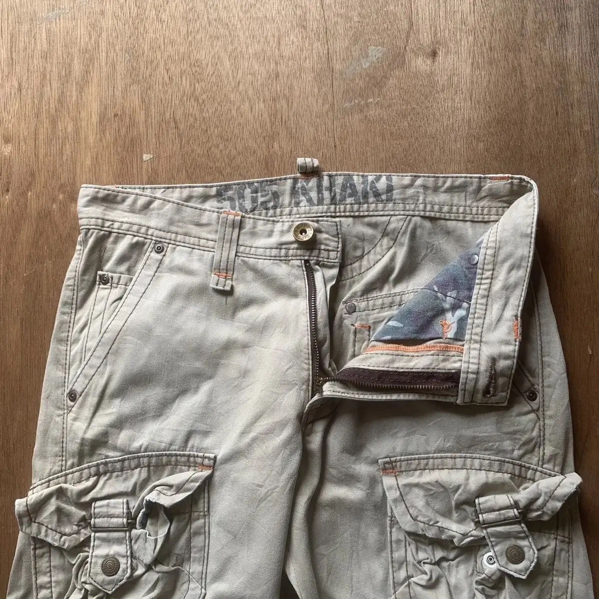 Japanese Brand STEALS 💥 VTG TYPE 505 UTILITY EDWIN CARGO CURVED LEG PANTS Size US 32 / EU 48 - 5 Thumbnail