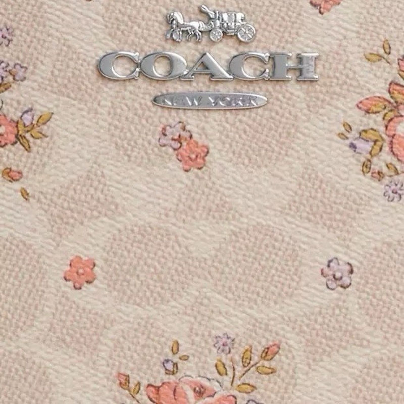 Coach NWT Coach CAT03 Floral Jamie Camera Bag Crossbody Sand Size ONE SIZE - 9 Thumbnail