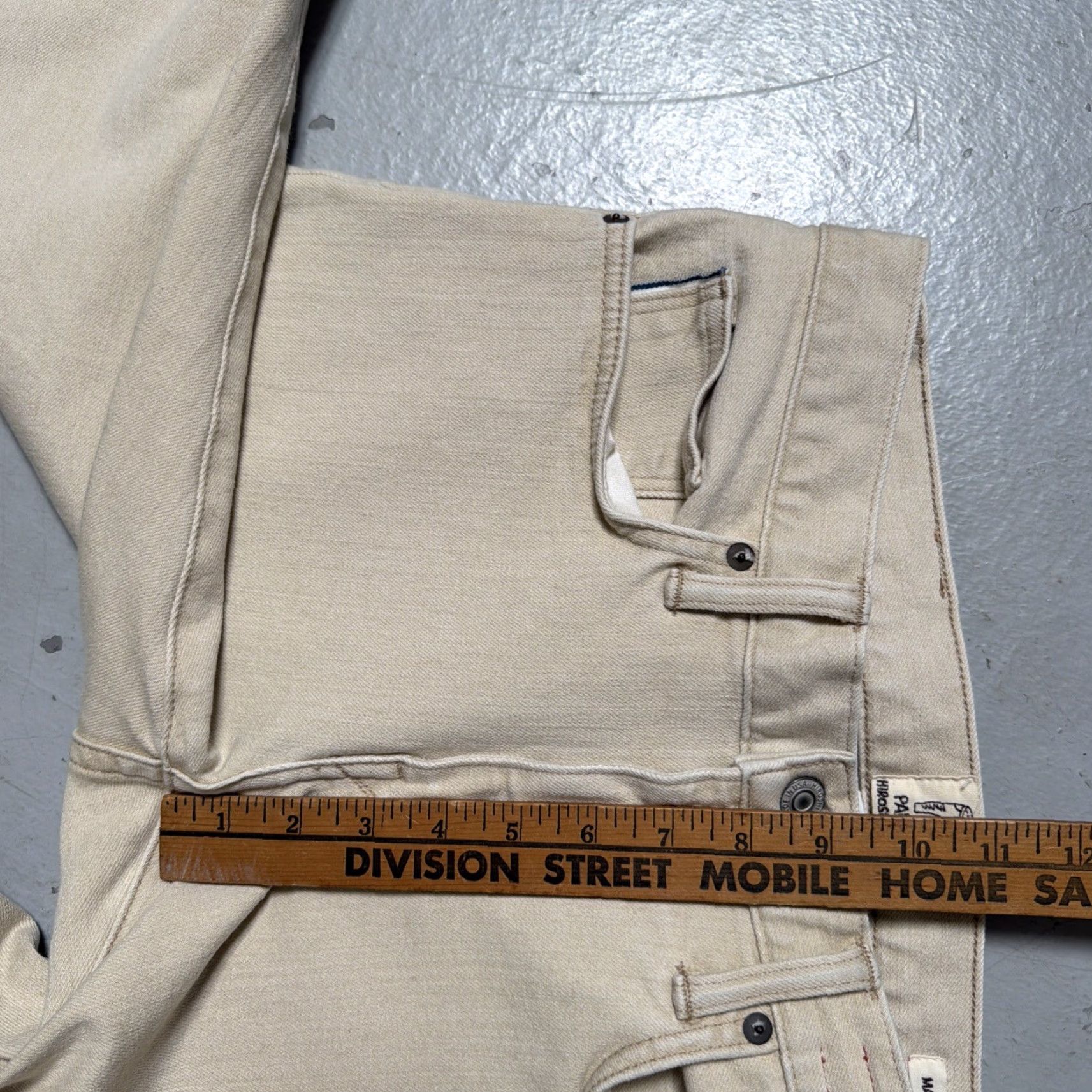 KATO Hiroshi Kato Pen Slim Selvedge Denim Jeans Chuck Made In USA 30 Slim Jeans Unisex Adults Natural 30 Mens Womens Boys Girls Size US 30 / EU 46 - 6 Thumbnail