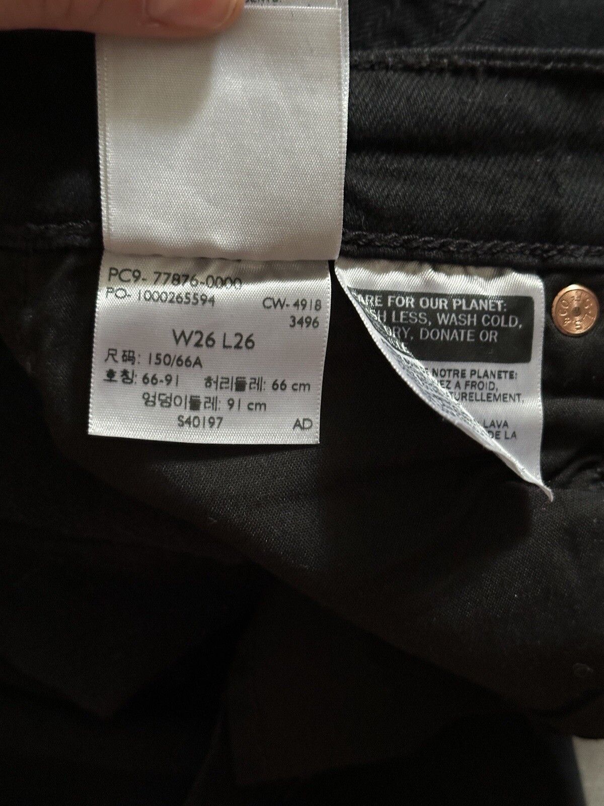 Levi's Levis Premium Ribcage Crop Flare Black Jeans Size 26x26 Size 26" / US 2 / IT 38 - 11 Thumbnail