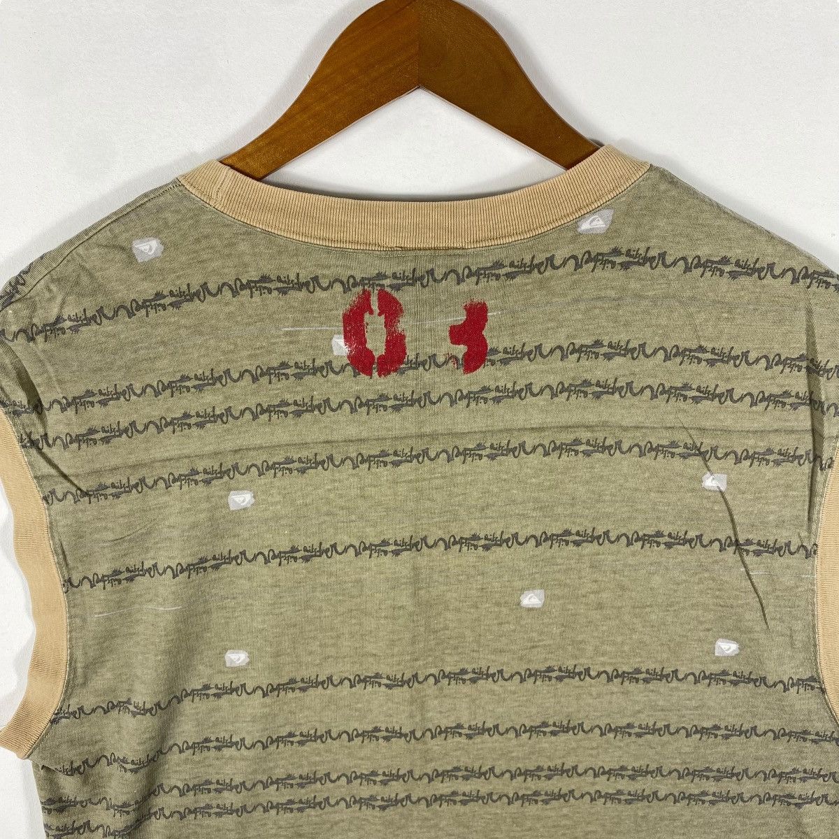 Quiksilver Vintage 00's QUIKSILVER JAPAN Full Print Sleeveless Tank Top Size US L / EU 52-54 / 3 - 5 Thumbnail