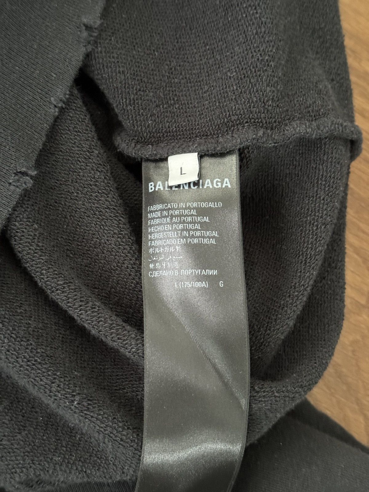 Balenciaga BALENCIAGA DISTRESSED DOUBLE B HOODIE Size US L / EU 52-54 / 3 - 6 Thumbnail