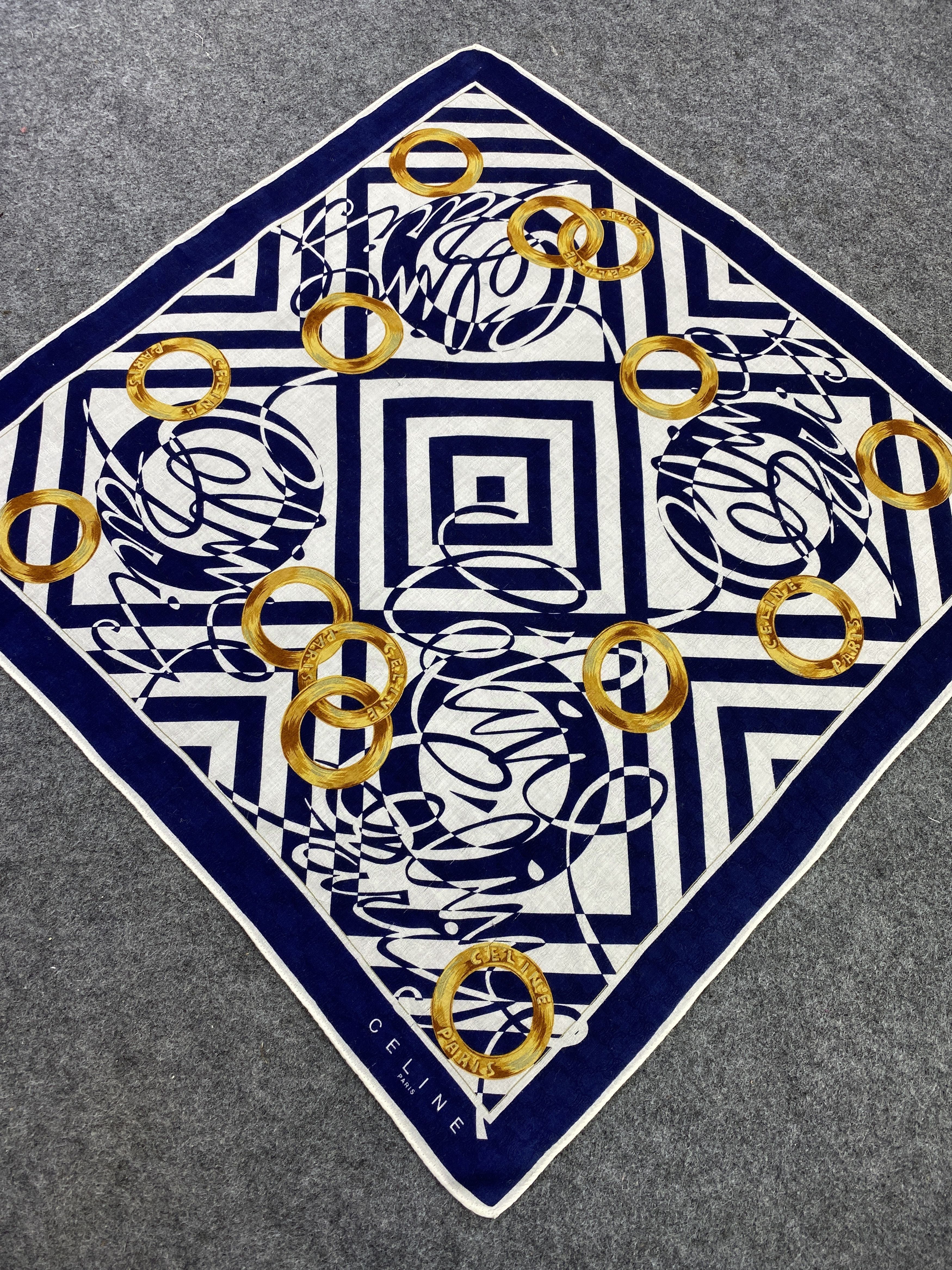 Celine Celine handkerchief bandana neckerchief-B301 Size ONE SIZE - 4 Thumbnail