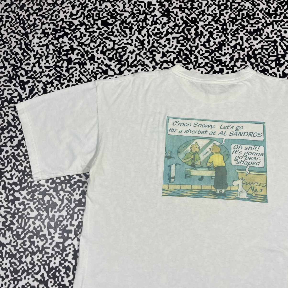 Cartoon Network Vintage 90s TIN TIN Cartoon Humor Retro T-shirt Size US L / EU 52-54 / 3 - 3 Thumbnail