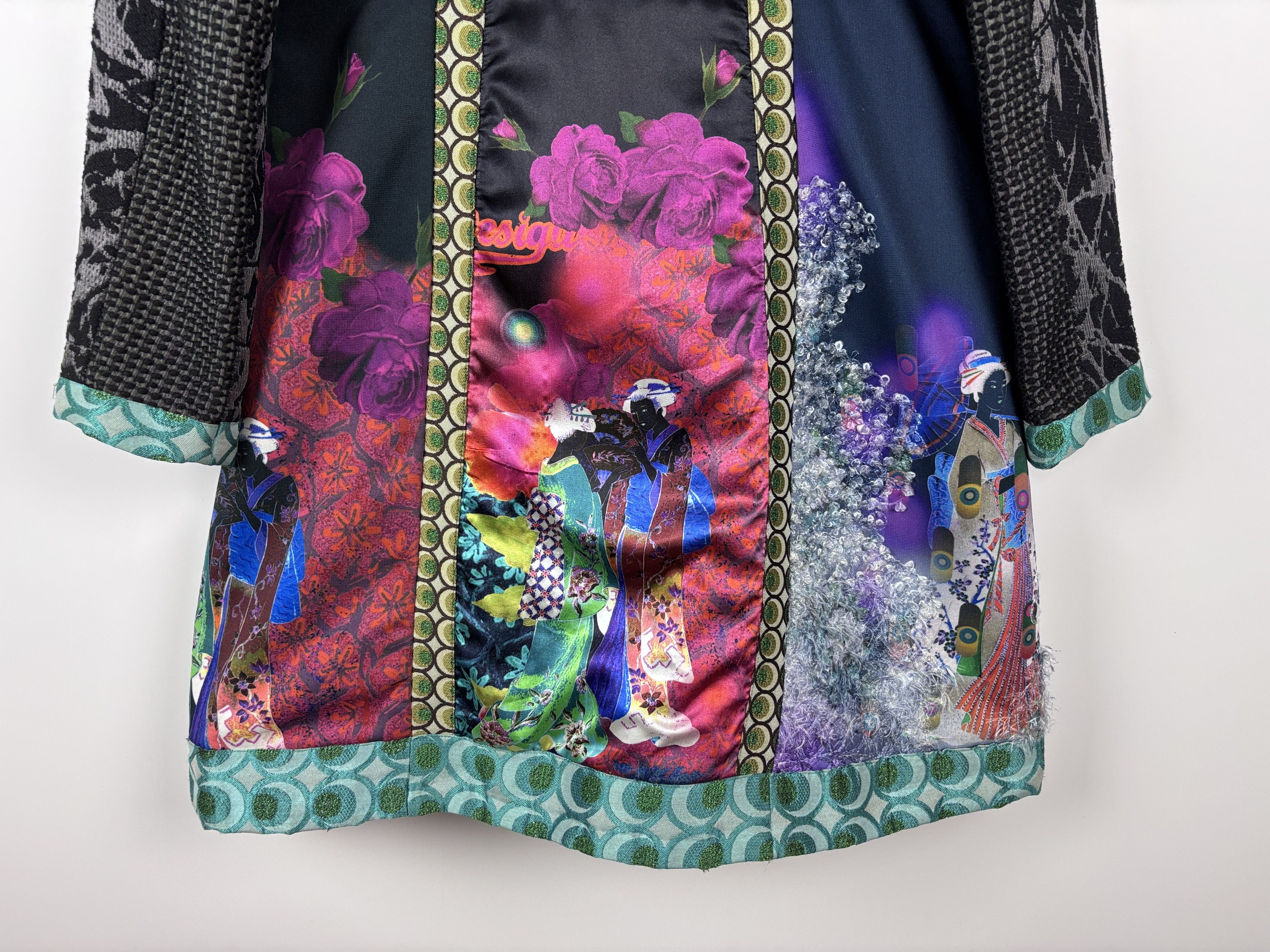 Desigual Womens Desigual Floral Multicolor Coat Size 42 Size L / US 10 / IT 46 - 7 Thumbnail