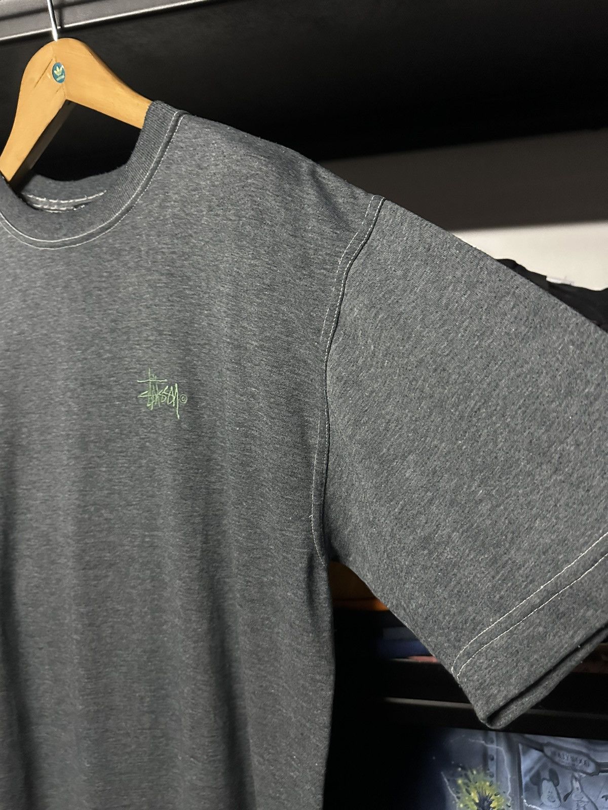 Stussy × Vintage Vintage Stussy Embroidered Logo Faded Oversize Tee Size US XL / EU 56 / 4 - 5 Thumbnail