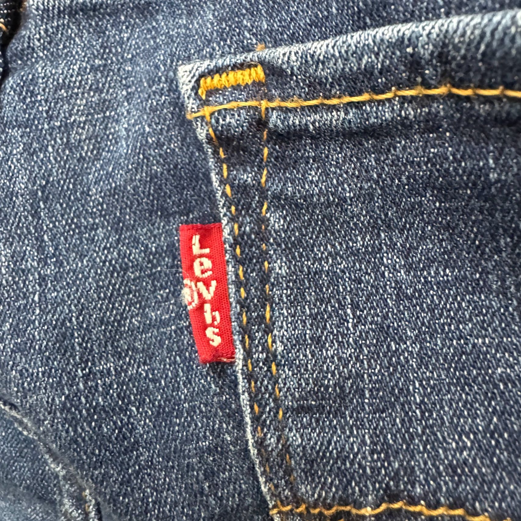 Levi's Levi's 711 Skinny Denim Jeans Womens 33x30 Blue Medium Wash Mid Rise Casual Size 24" / US 00 / IT 34 - 5 Thumbnail