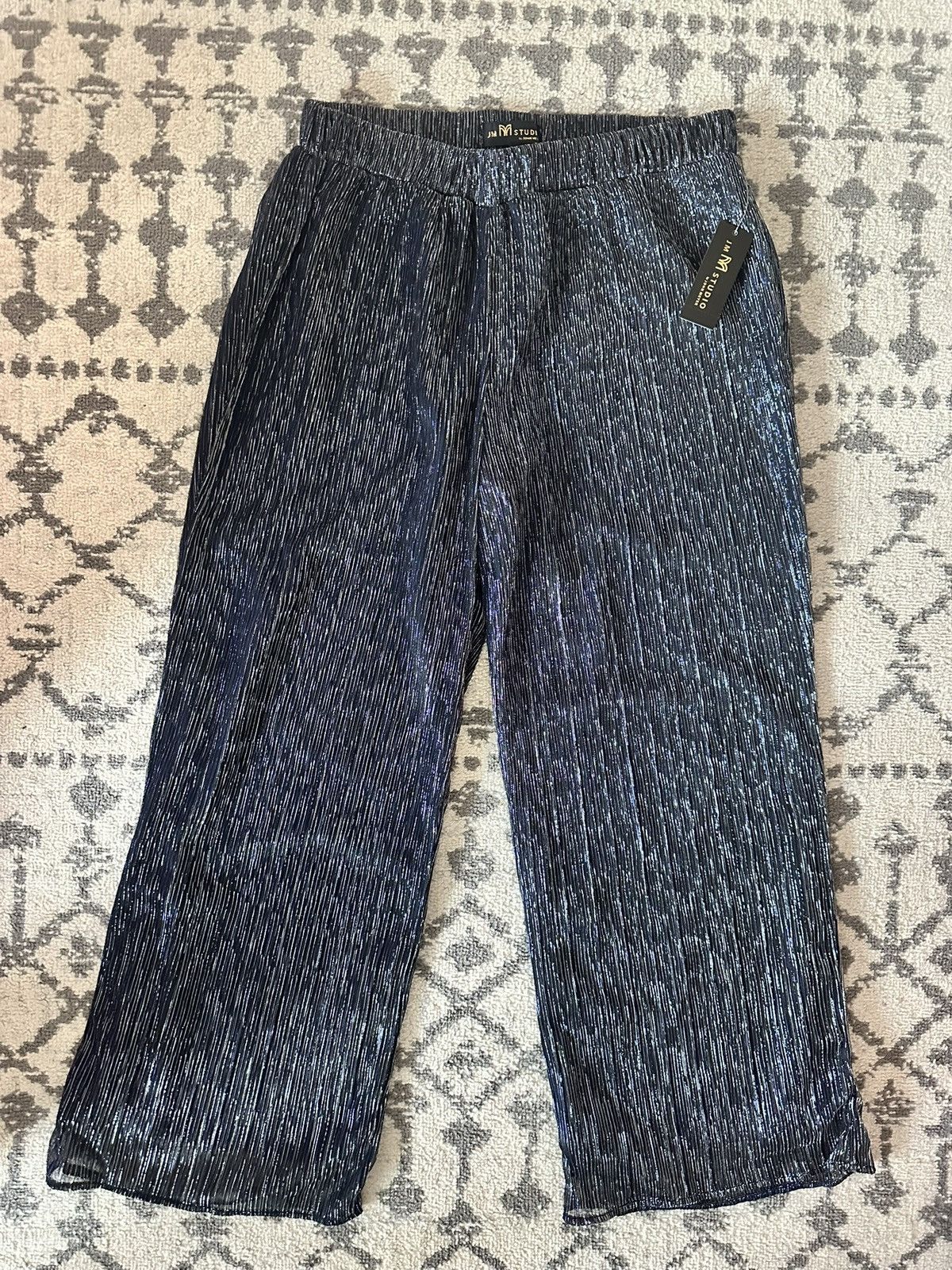 JM Collection Women Sparkle Blue JM Studio by John Meyer Pant Size 34" / US 12 / IT 48 - 1 Thumbnail