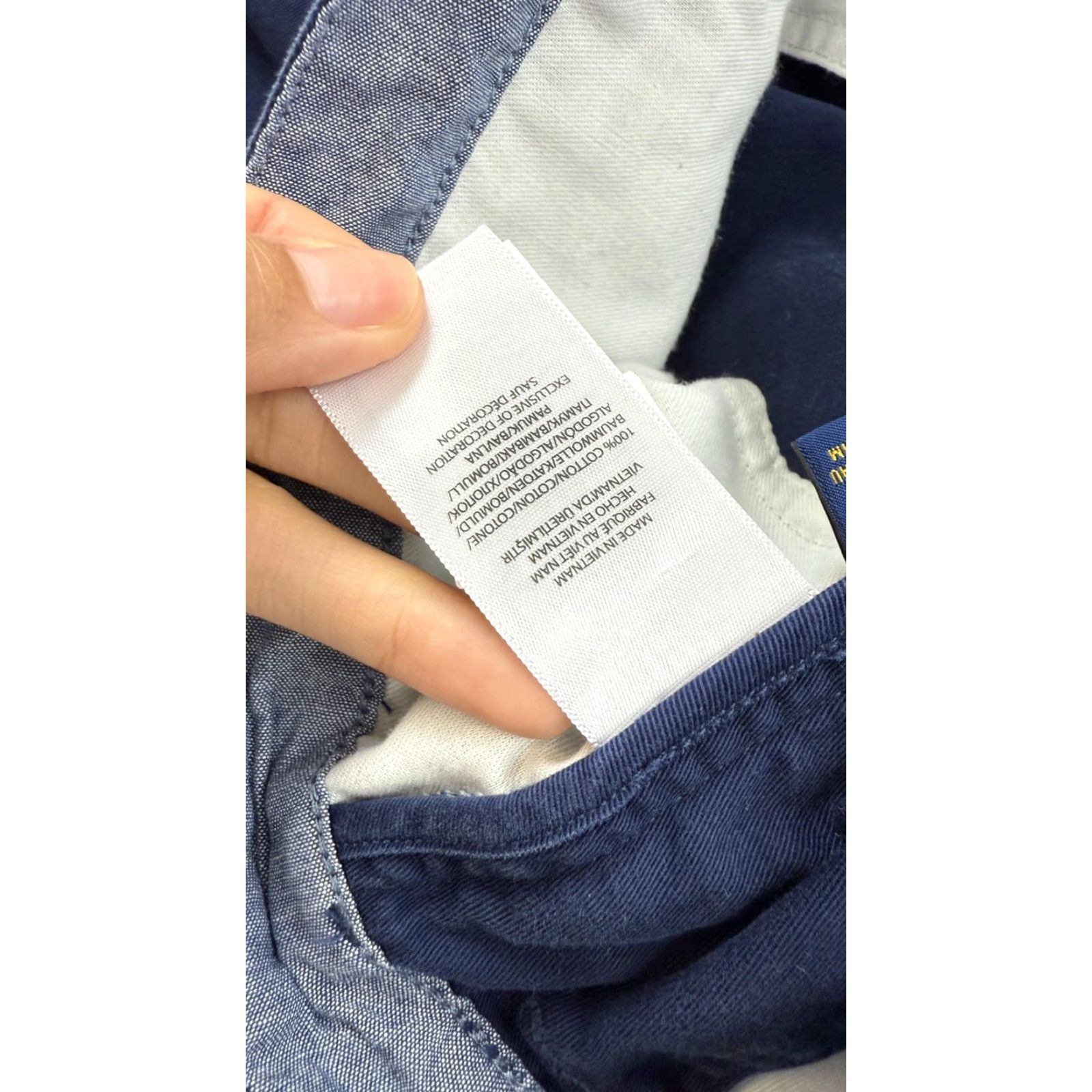Polo Ralph Lauren Polo Ralph Lauren Shorts Mens 40 Relaxed Fit Chino Casual Navy Blue 9 in Inseam Cotton Breathable Pockets Front Flat Front Vintage No Womens Mens Size US L / EU 52-54 / 3 - 4 Thumbnail