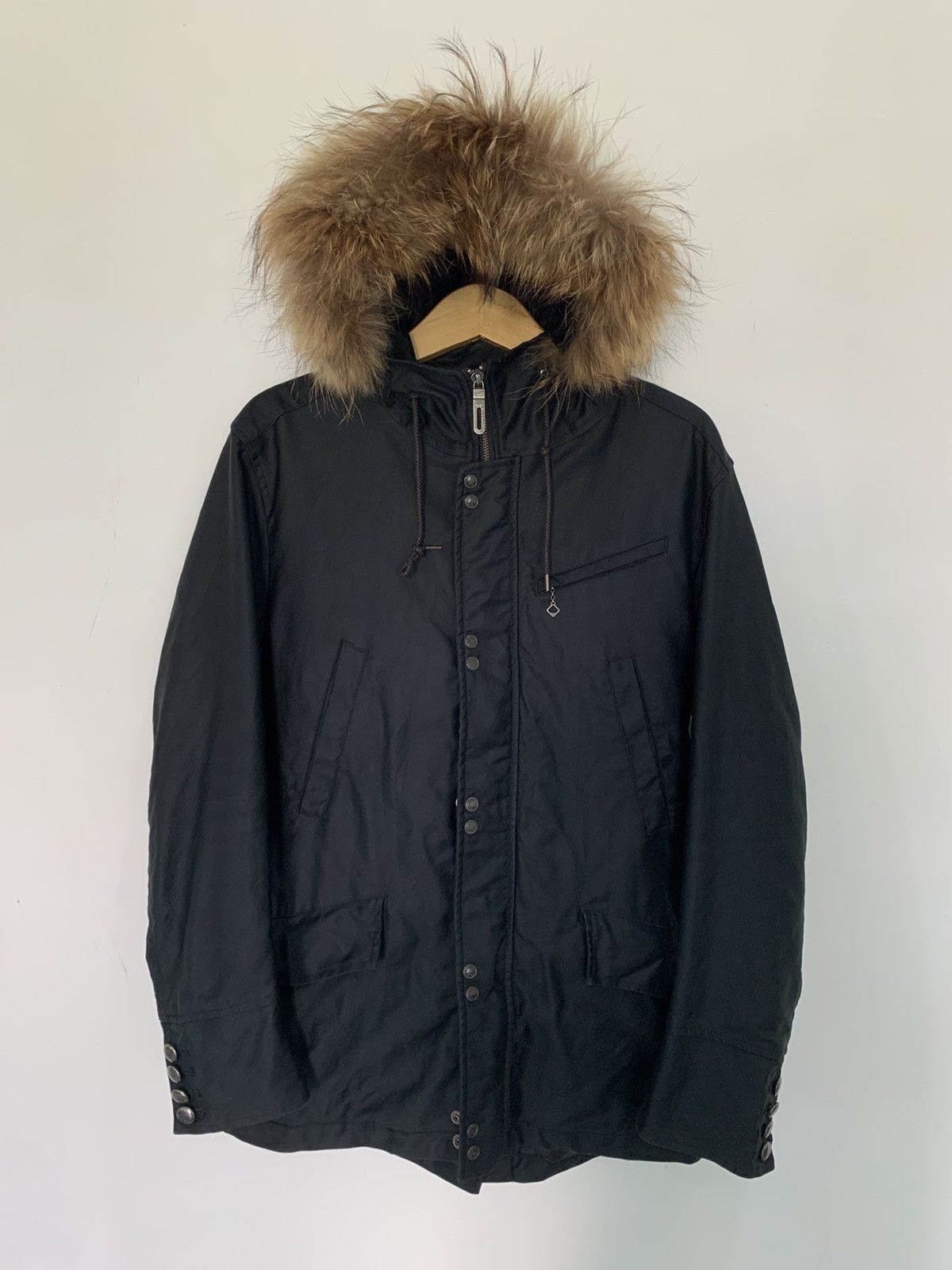 Japanese Brand Fur jacket punkgoth style men bigi lgb style era Size US M / EU 48-50 / 2 - 1 Thumbnail