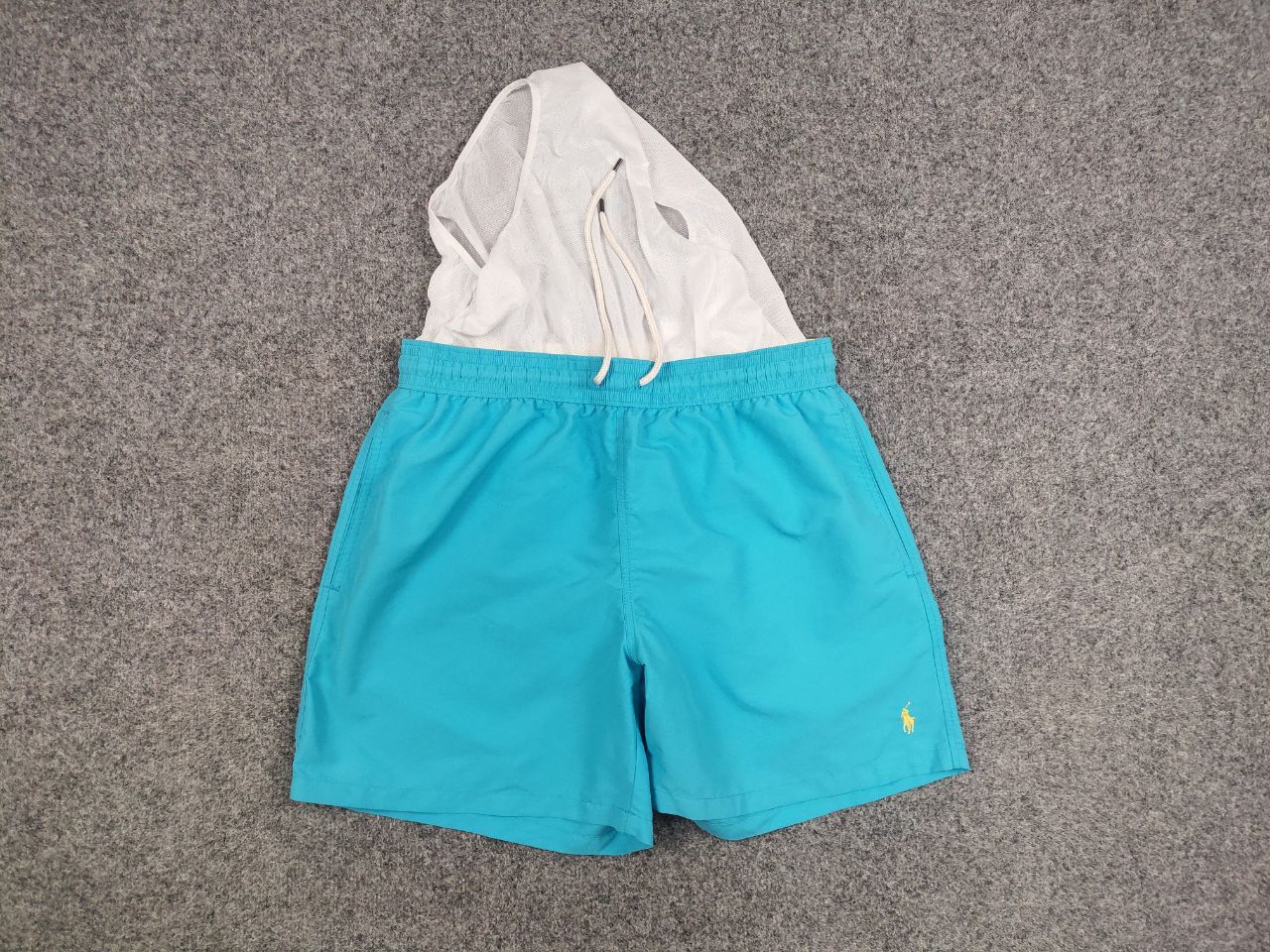 Polo Ralph Lauren Vintage 90's Polo Ralph Lauren Nylon Blue Logo Casual Shorts Size US 36 / EU 52 - 8 Thumbnail