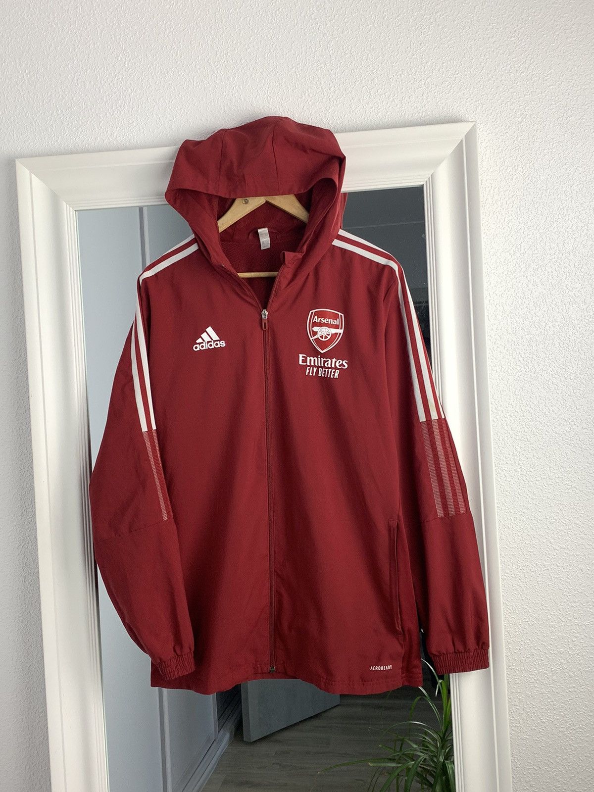 Adidas Arsenal Adidas Jacket Light Red Jacket Arsenal Size:M Size US M / EU 48-50 / 2 - 1 Thumbnail