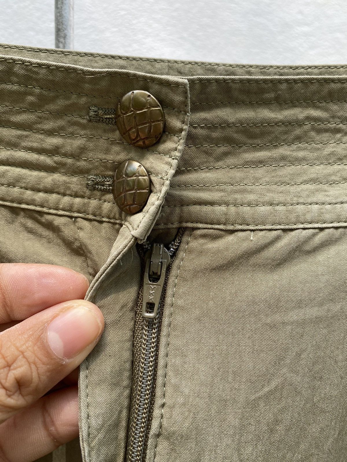 Versace Gianni Versace vintage mid-length green casual pants Size 27" / US 4 / IT 40 - 12 Thumbnail