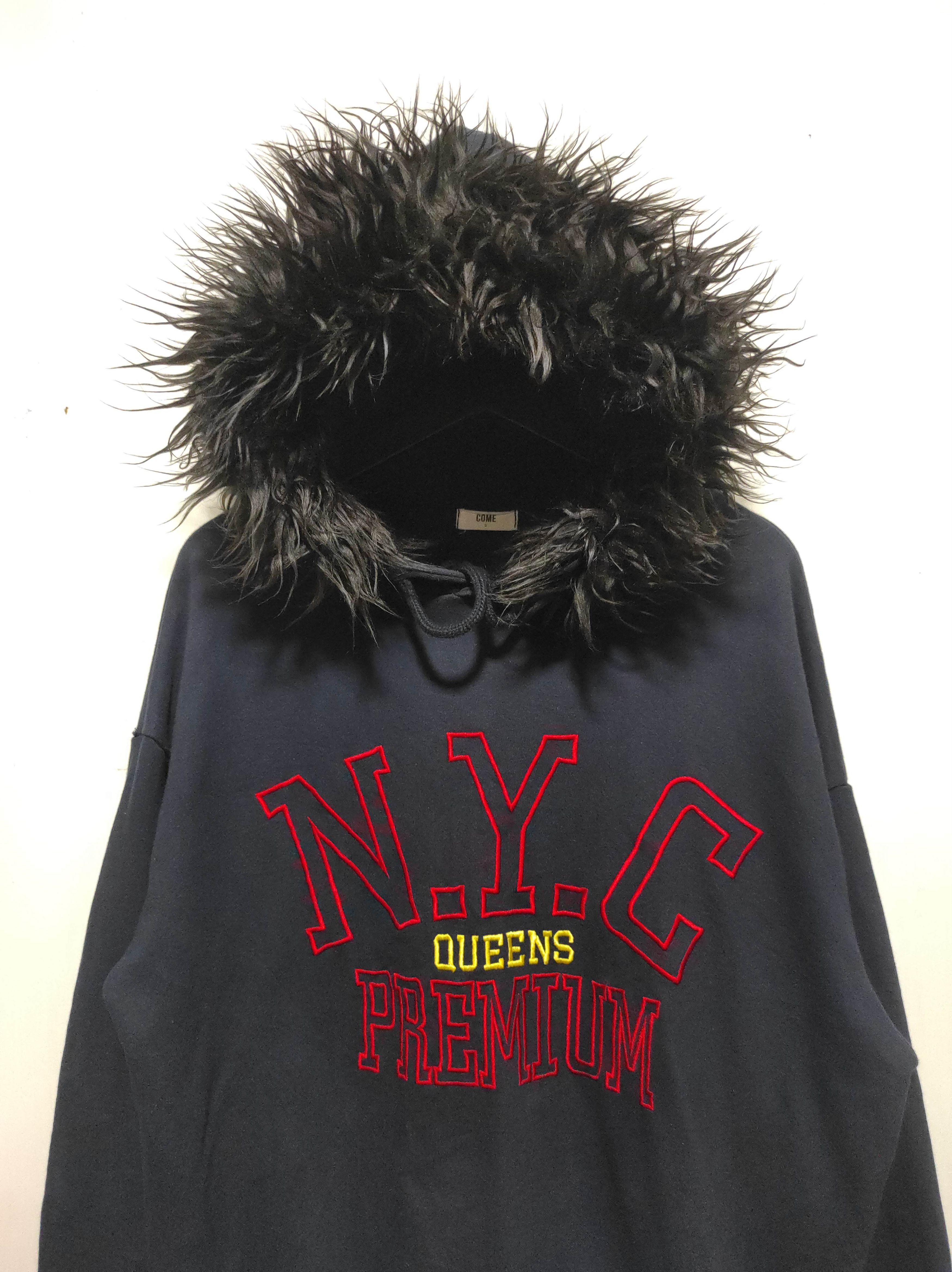 Come N.Y.C Boxy Zip Fur Hoodie LGB IfSixWasNine style