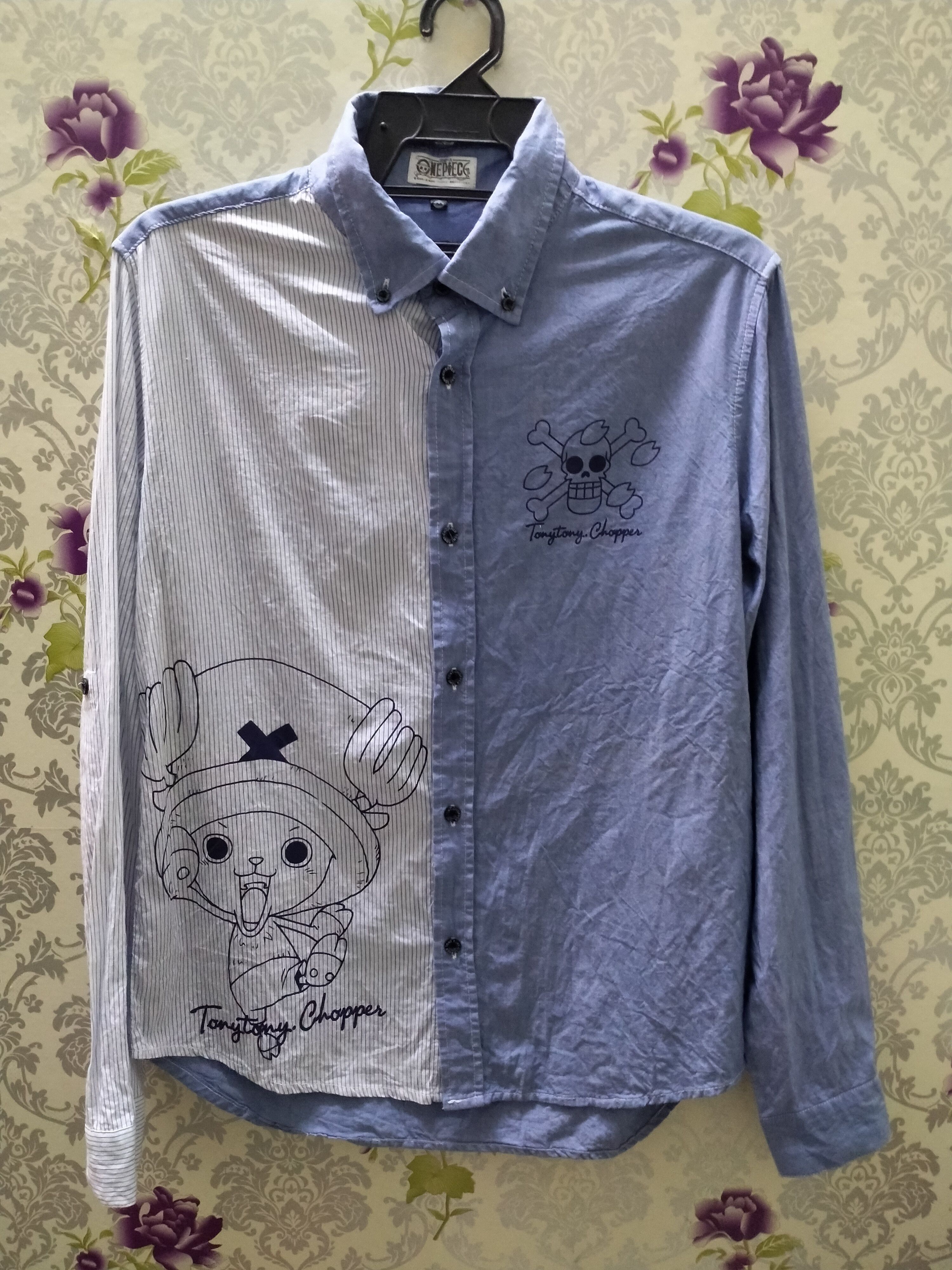 Japanese Brand × One Piece One piece shirt button up big logo Size US M / EU 48-50 / 2 - 1 Thumbnail
