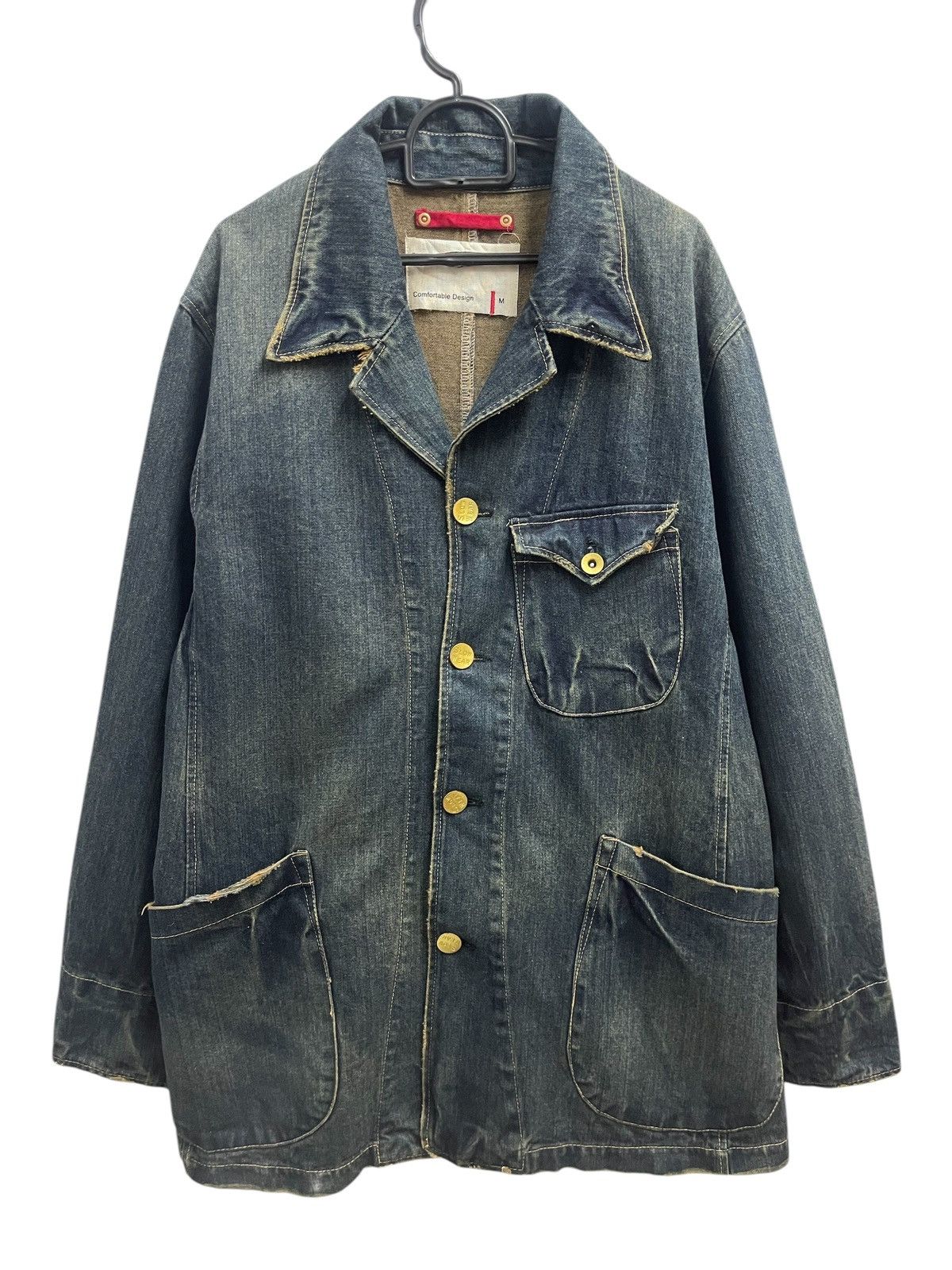 Japanese Brand DISTRESSED DENIM SLOW WEAR STREET FASHION DESIGNER Size US M / EU 48-50 / 2 - 1 Thumbnail